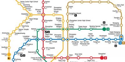 Taipei метро станица на мапа