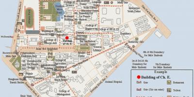 Националната тајван универзитетски кампус мапа