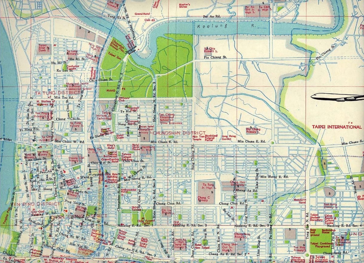карта на Taipei шопинг