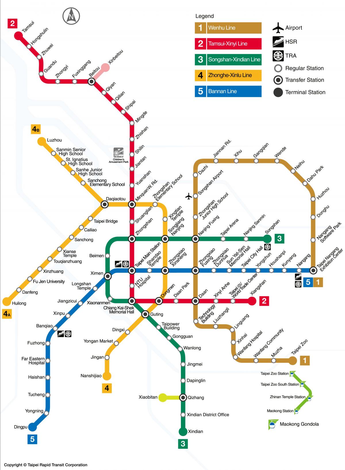 метро мапата тајван