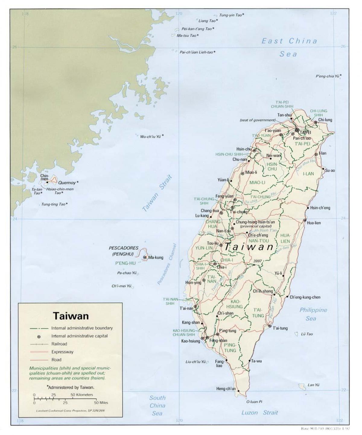 карта на xinbei тајван