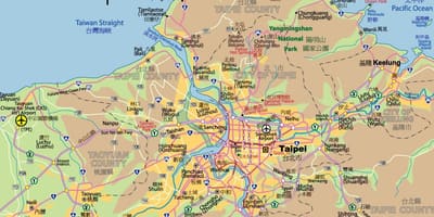 Taipei центарот на мапата