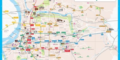 Taipei туристички атракции на мапата