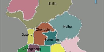 Taipei city област на мапата