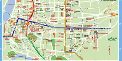 Карта на Taipei city туристички